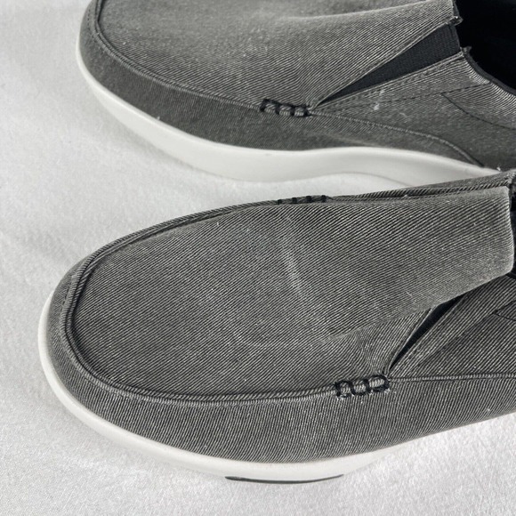 OrthoComfoot Mens 10 Orthopedic Loafers Slip On Arch Support Walk Shoes ￼Gray ￼ - Picture 13 of 15